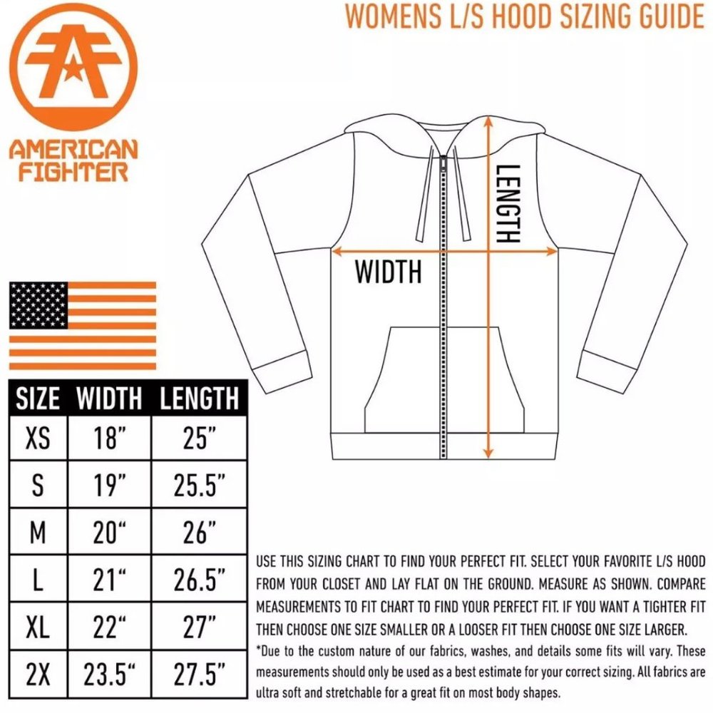 AMERICAN FIGHTER Women's Hoodie Sweatshirt MORROW - Picture 6 of 6